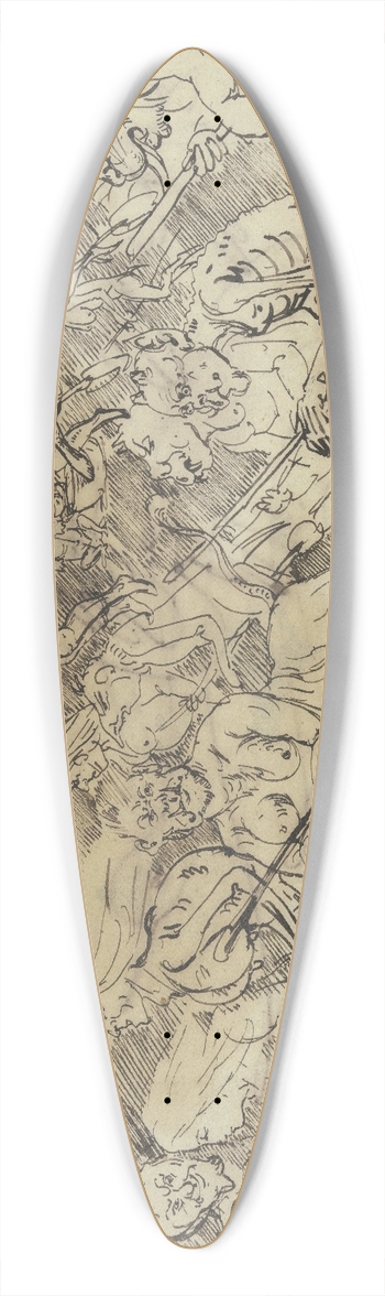 Fritz Bamberger - Coven 39.3 inch art pintail longboard deck