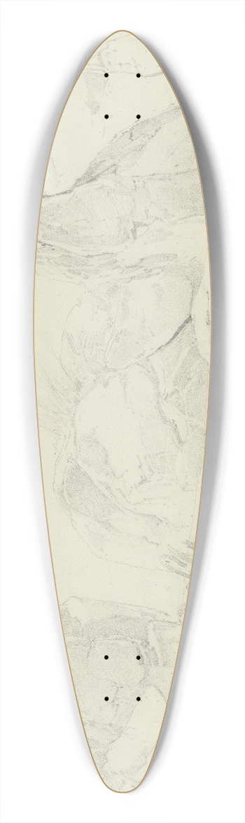 Fritz Bamberger - Gesteinsbrocken am Frillensee 39.3 inch art pintail longboard deck