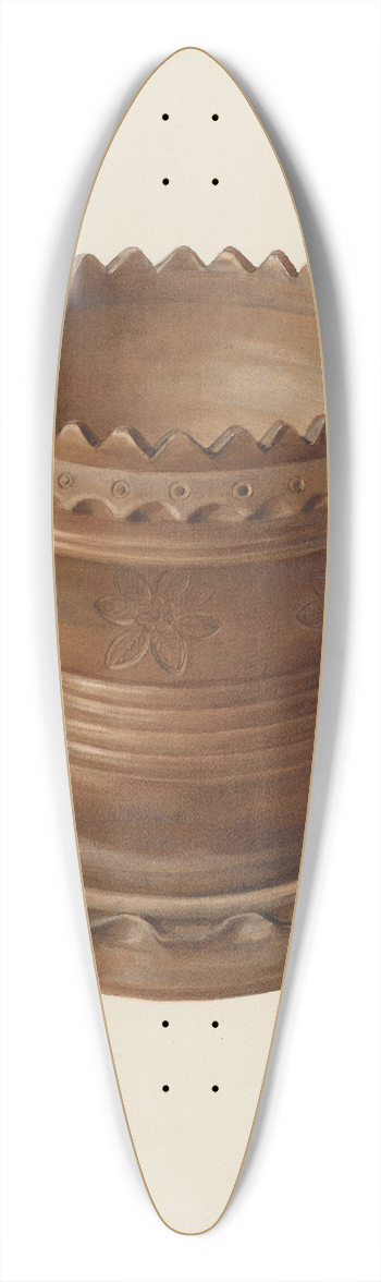 Fritz Boehmer - Flower Pot 39.3 inch art pintail longboard deck