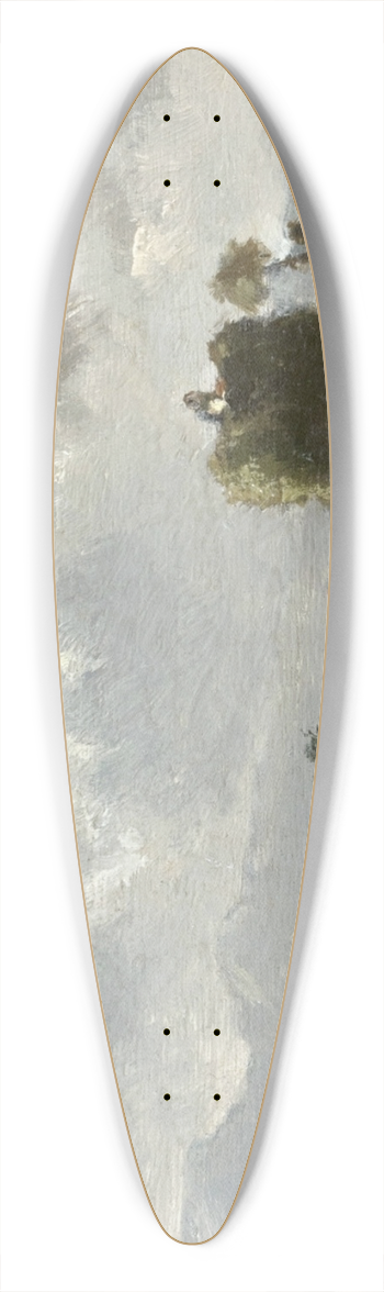 Fritz Halberg-Krauss - Heuernte am Chiemsee 39.3 inch art pintail longboard deck