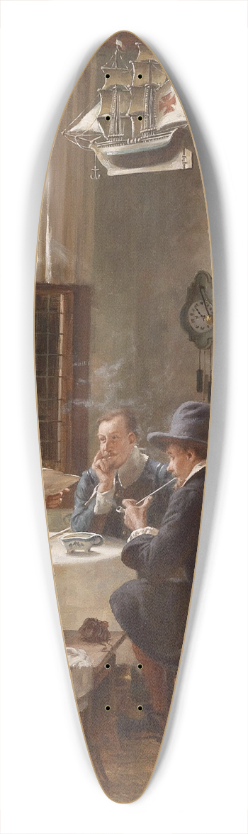 Fritz Wagner - Herrenrunde 39.3 inch art pintail longboard deck
