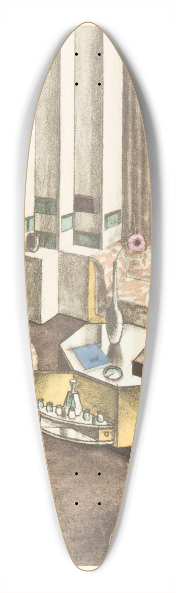 Gabriel Englinger - Fumoir 39.3 inch art pintail longboard deck