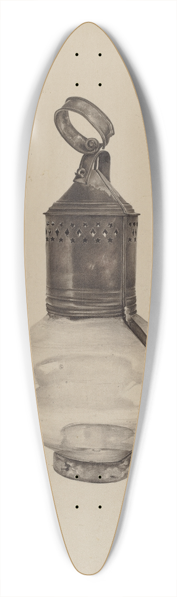G.A. Spangenberg - Ships Lantern 39.3 inch art pintail longboard deck