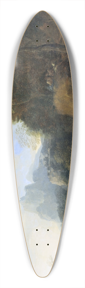 Gaspard Dughet - Italian Landscape 39.3 inch art pintail longboard deck