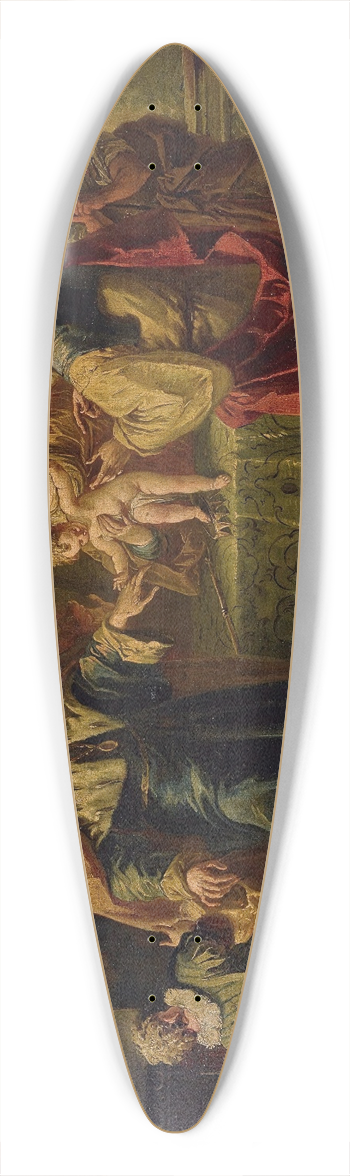 Gaspare Diziani - The Infant Moses Trampling On Pharaohs Crown 39.3 inch art pintail longboard deck