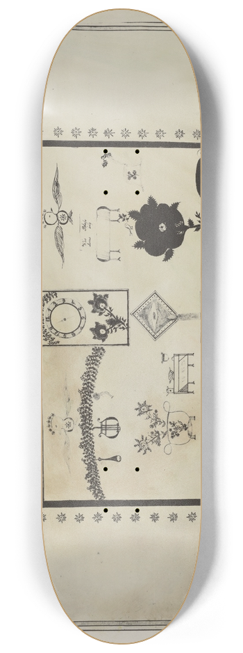 American 20th Century - Shaker Visionary Image 8.25 inch art skate deck