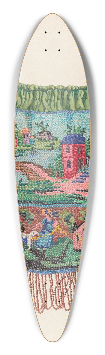Gene Luedke - Bag 39.3 inch art pintail longboard deck