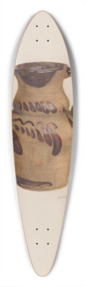 Genevieve Jordan - Pitcher 39.3 inch art pintail longboard deck