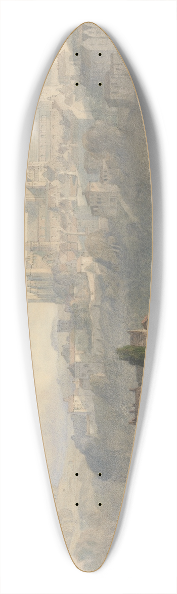 George Arthur Fripp - Durham Cathedral 39.3 inch art pintail longboard deck
