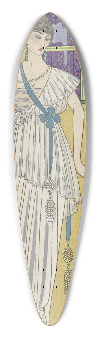 George Barbier - Grande robe du soir 39.3 inch art pintail longboard deck