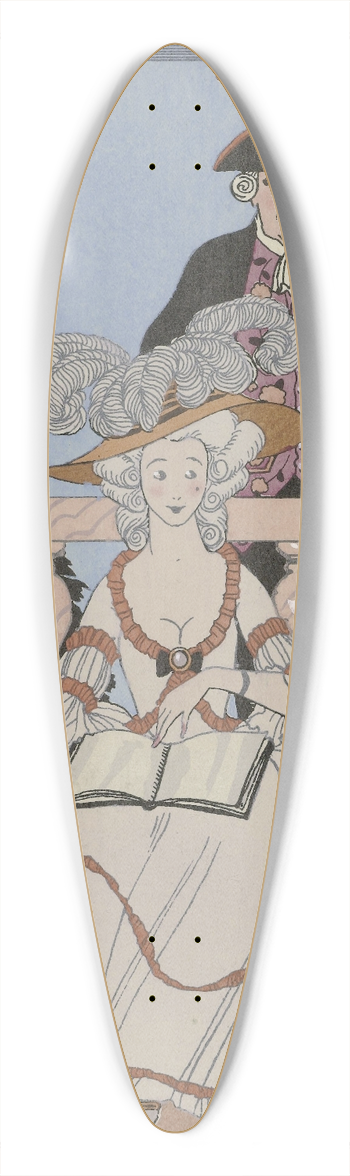 George Barbier - La Leon bien apprise 39.3 inch art pintail longboard deck