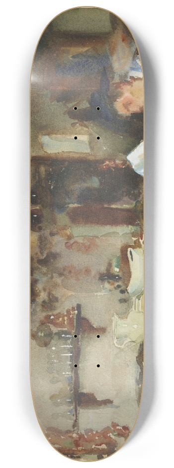 John Singer Sargent - A Venetian Trattoria 8.25 inch art skate deck