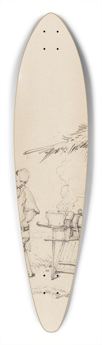 George Chinnery - A Forge 39.3 inch art pintail longboard deck