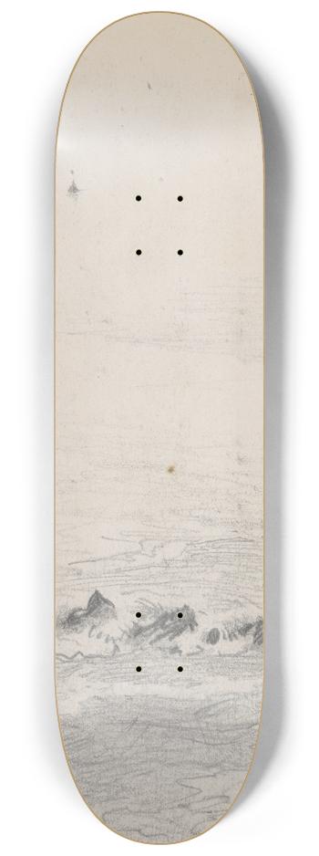 John Singer Sargent - Coastal Scene 8.25 inch art skate deck