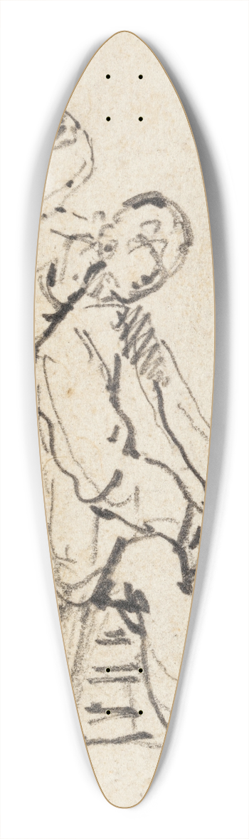 George Chinnery - The Ear Specialist 39.3 inch art pintail longboard deck