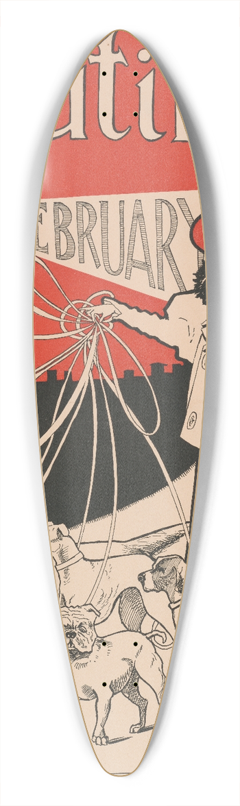 George Frederick Scotson-Clark - Outing for February 39.3 inch art pintail longboard deck