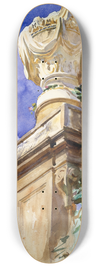 John Singer Sargent - Garden near Lucca 8.25 inch art skate deck