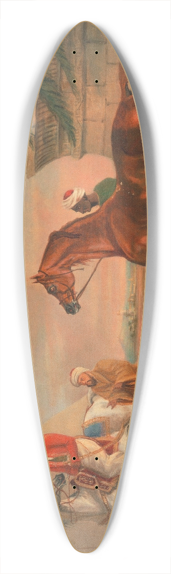 George Henry Laporte - Mameluke purchasing an Arabian stallion 39.3 inch art pintail longboard deck