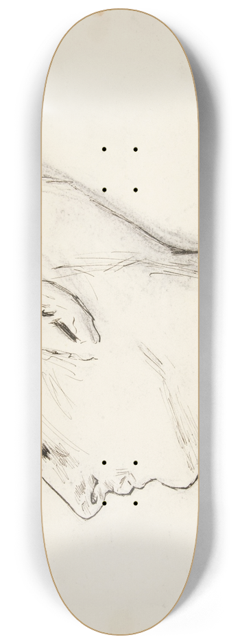 John Singer Sargent - Head of a Young Man inProfile 8.25 inch art skate deck