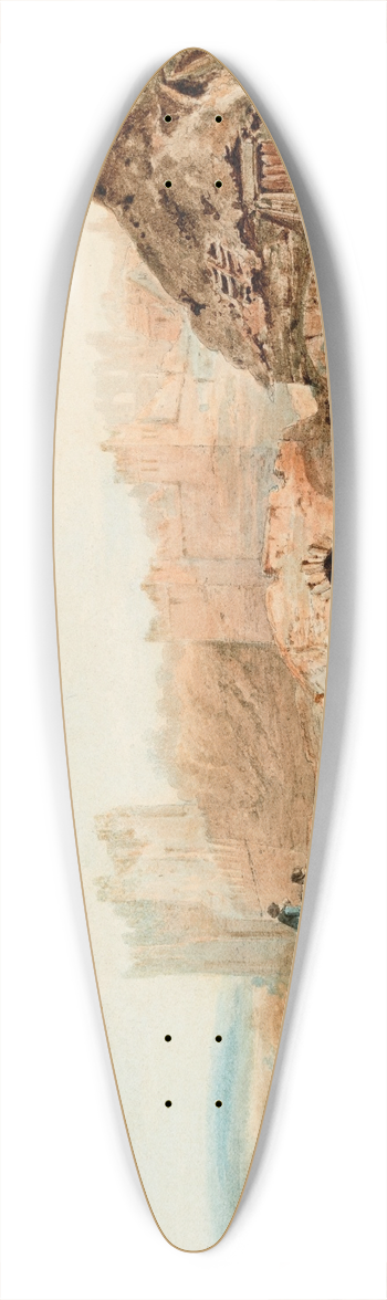 George Holmes - Swords Castle, County Dublin 39.3 inch art pintail longboard deck