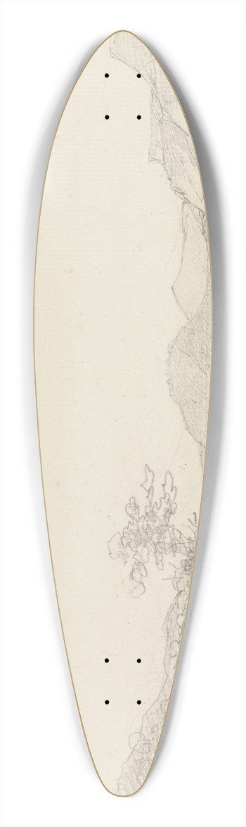 George Howland Beaumont - Between Llangollen and Oswestry 39.3 inch art pintail longboard deck