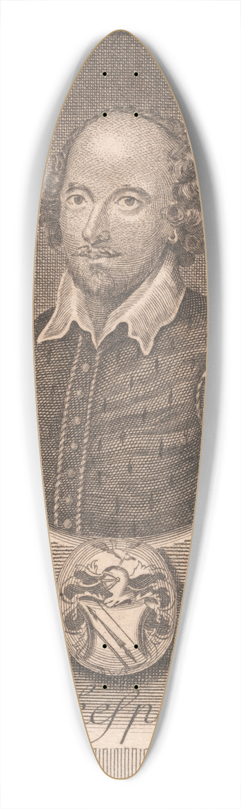 George Howland Beaumont - Shakespeare 39.3 inch art pintail longboard deck