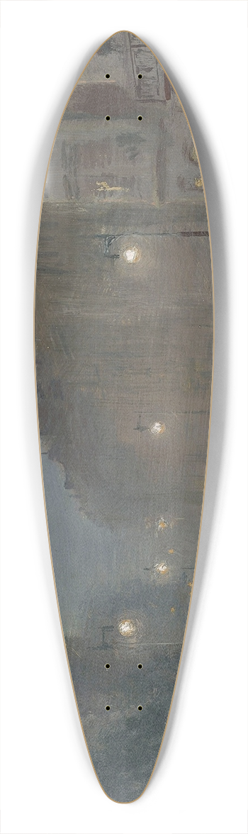George Hyde Pownall - Down Piccadilly, by the Green Park 39.3 inch art pintail longboard deck
