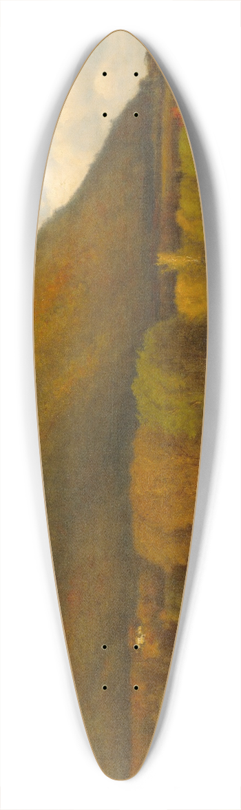 George Inness - Hudson River Valley 39.3 inch art pintail longboard deck