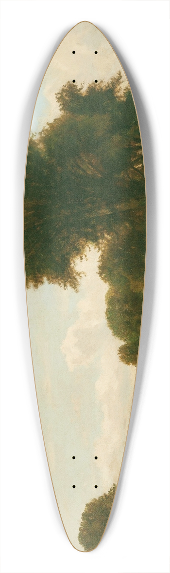 George Inness - Medfield Landscape 39.3 inch art pintail longboard deck