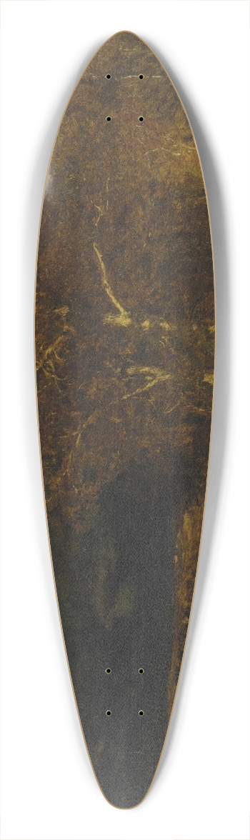 George Inness - The Approaching Storm 39.3 inch art pintail longboard deck