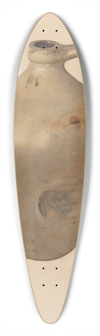 George Loughridge - Tan Stoneware Jug 39.3 inch art pintail longboard deck
