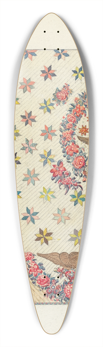 George Loughridge - Texile 39.3 inch art pintail longboard deck