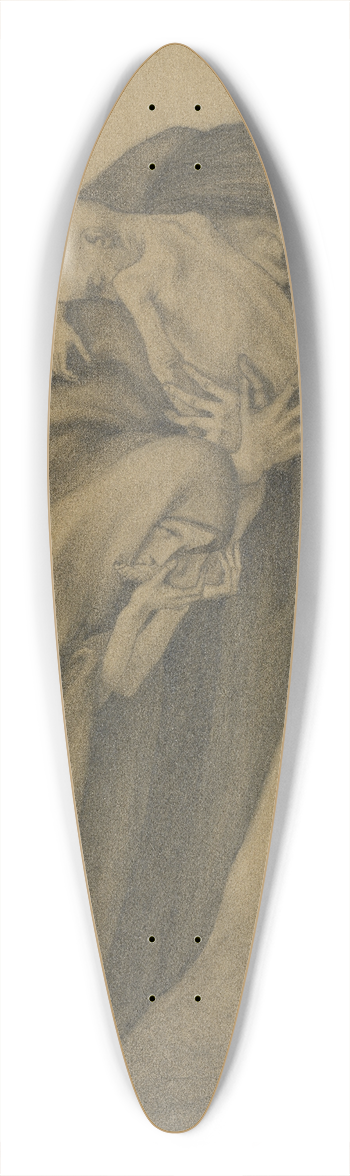 George Minne - Grieving Mother 39.3 inch art pintail longboard deck