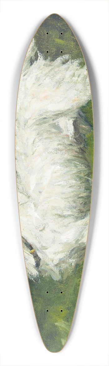 George Paice - Piper, A Jack Russell Terrier 39.3 inch art pintail longboard deck