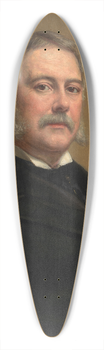 George Peter Alexander Healy - Chester Alan Arthur 39.3 inch art pintail longboard deck