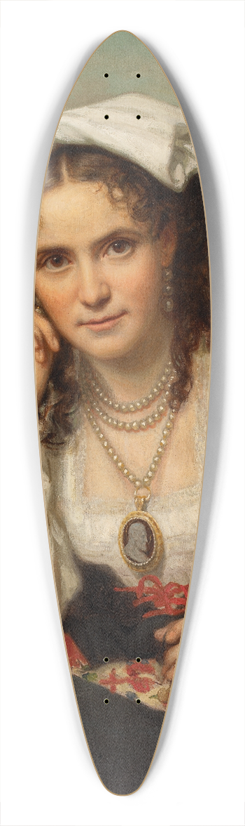 George Peter Alexander Healy - Vinnie Ream 39.3 inch art pintail longboard deck