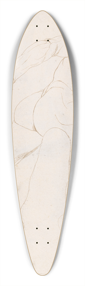 George Romney - Borghese Gladiator 39.3 inch art pintail longboard deck