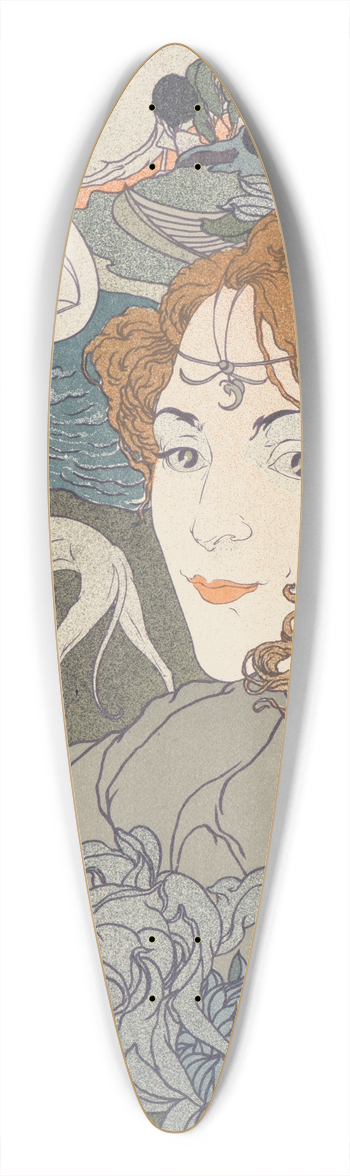Georges de Feure - Homecoming (Retour) 39.3 inch art pintail longboard deck