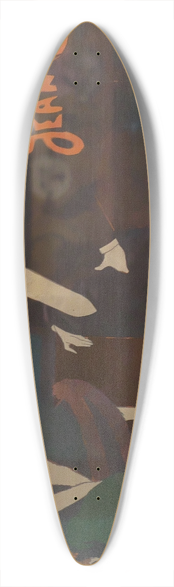 Georges de Feure - Les Montmartroises 39.3 inch art pintail longboard deck