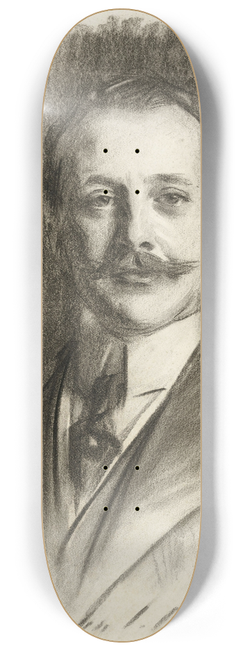 John Singer Sargent - Portrait of Eric Spencer Fitzwilliam, the 9th Earl Fitzwilliam 8.25 inch art skate deck