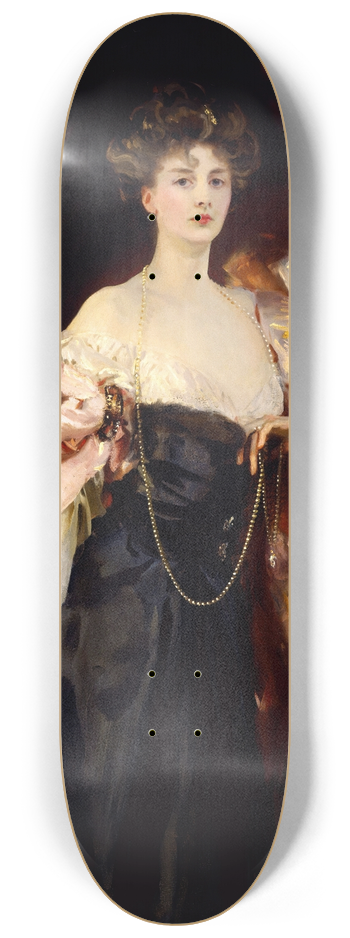 John Singer Sargent - Portrait of Helen Vincent, Viscountess DAbernon 8.25 inch art skate deck