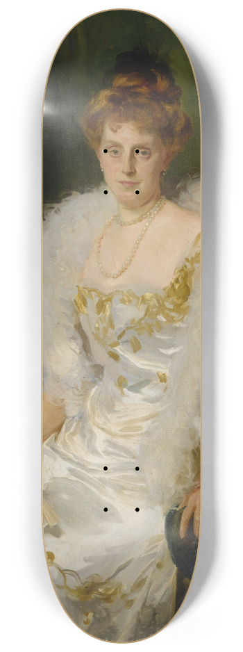 John Singer Sargent - Portrait of Mrs. Charles Beatty Alexander 8.25 inch art skate deck