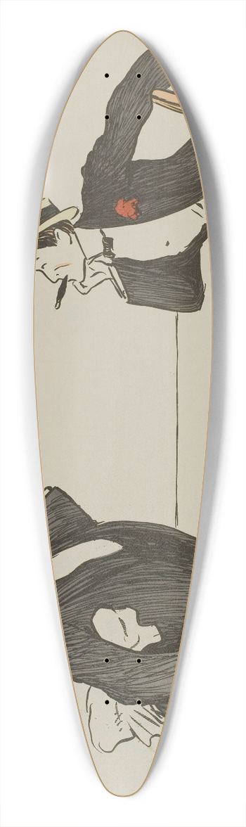 Georges Goursat (Sem) - un bon petit quart Vichy, mon prince 39.3 inch art pintail longboard deck