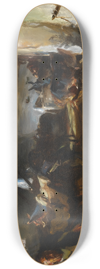 John Singer Sargent - Stable at Cuenca 8.25 inch art skate deck