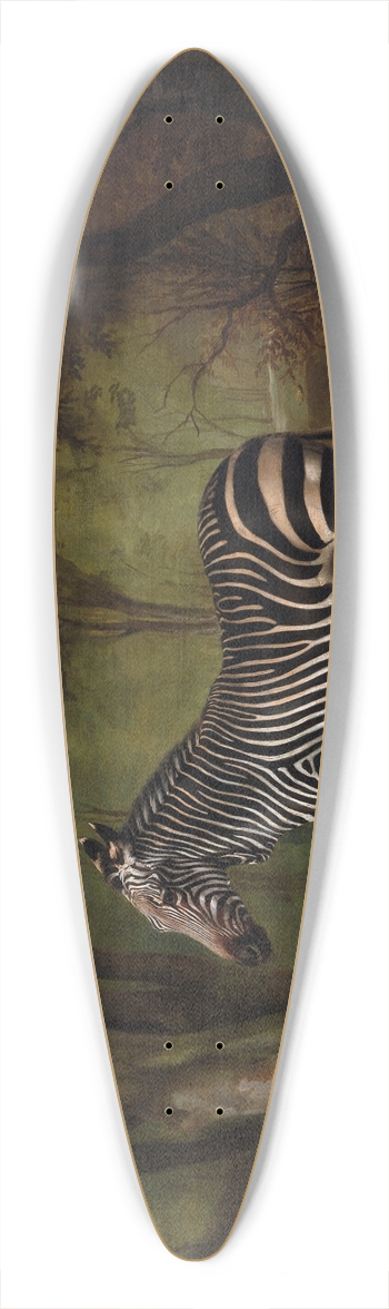 George Stubbs - Zebra 39.3 inch art pintail longboard deck