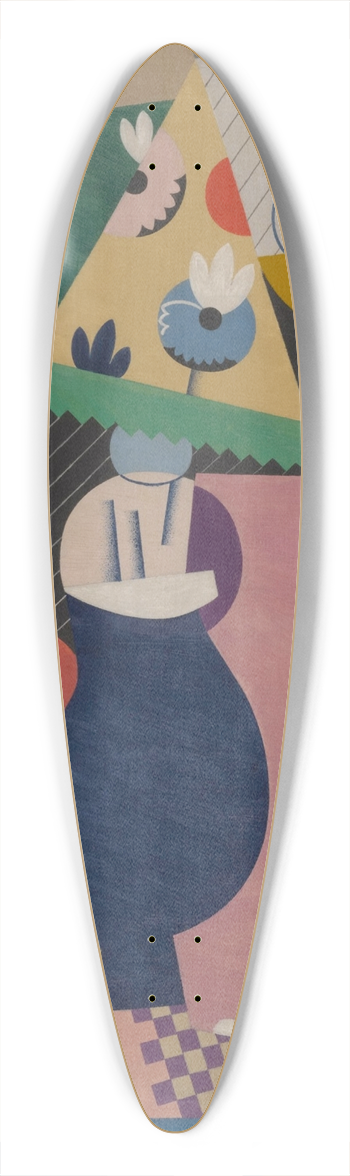 Georges Valmier - Pot de fleurs 39.3 inch art pintail longboard deck