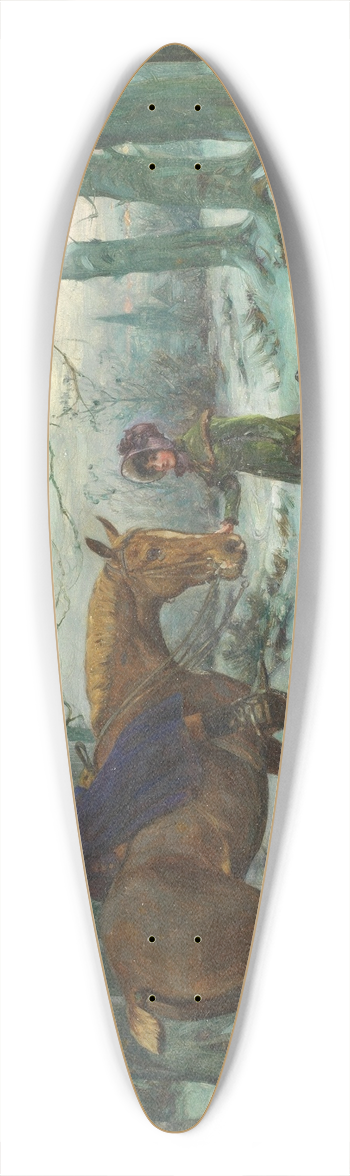 George Wright - A chance encounter 39.3 inch art pintail longboard deck