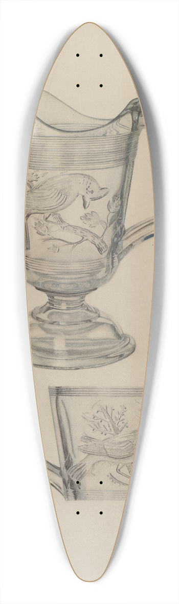 George Yanosko - Cream Pitcher 39.3 inch art pintail longboard deck