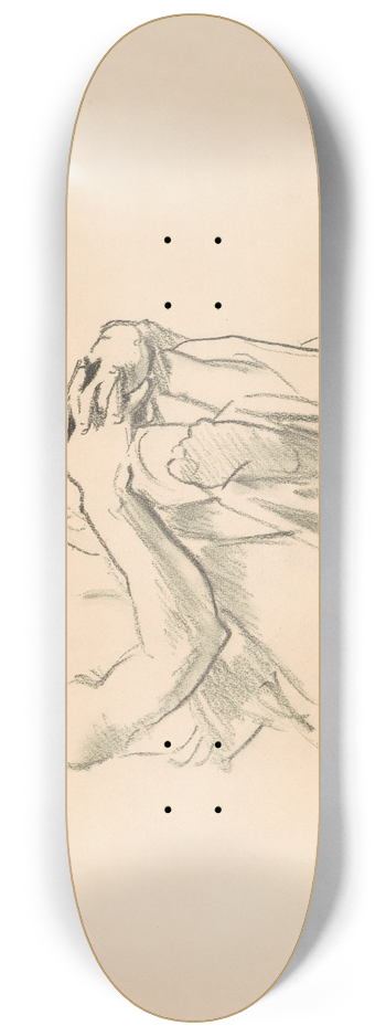 John Singer Sargent - Study for Astronomy II 8.25 inch art skate deck
