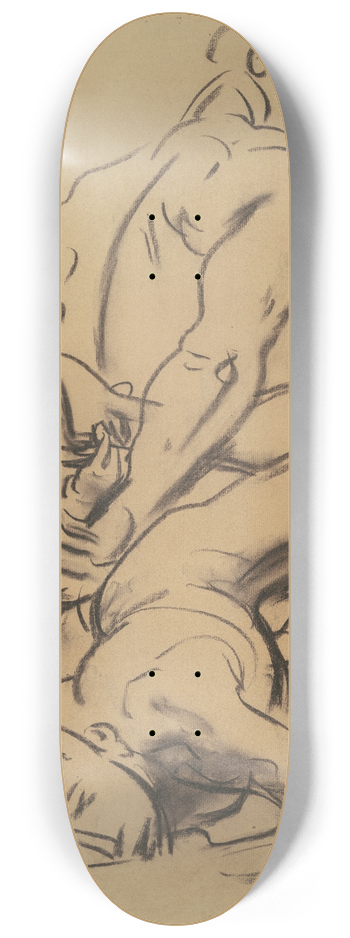 John Singer Sargent - Study for Judgment 8.25 inch art skate deck